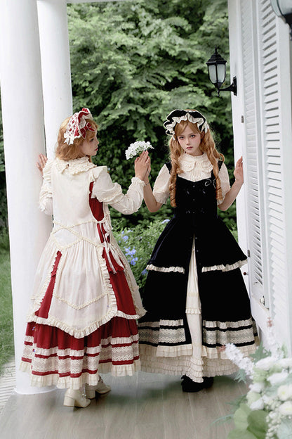 Lily Multi-Layered Ruffle Lace Classic Elegant Lolita Jsk Dress