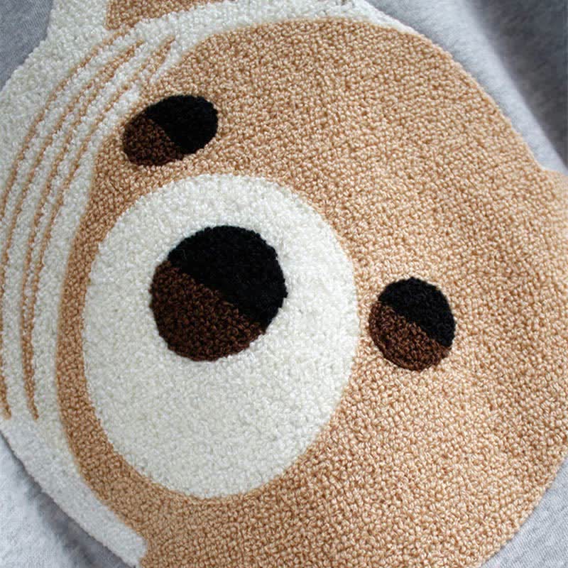 Draw Sweatshirt Pants String Cute Casual Bear