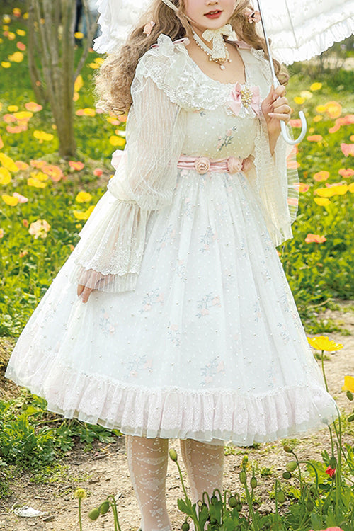 Lily of Valley Floral Plus Size Sweet JSK