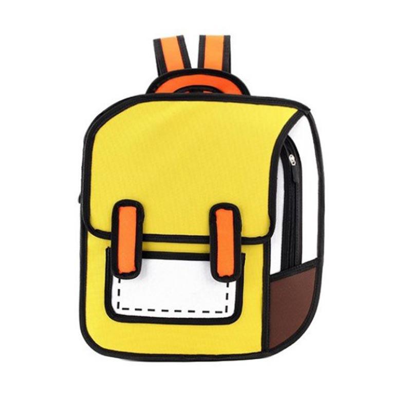 Dreidimensionaler Cartoon-Rucksack