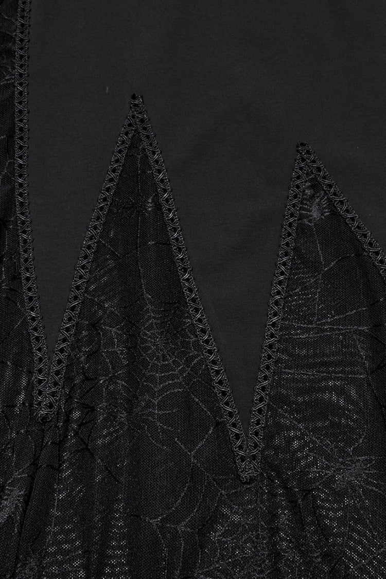 Spider Web Mesh Gothic Party Dress