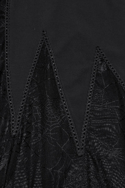 Spider Web Mesh Gothic Party Dress