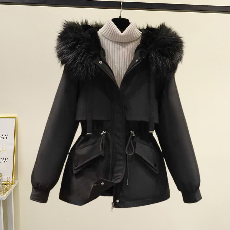 Pants Fleece Sweater Casual Hooded Coat Turtleneck