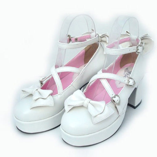 Ivory Patent Leather Pointed Toe Bow Elevated Classic Footwear