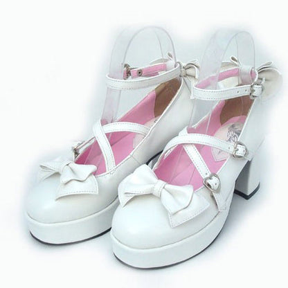 Ivory Patent Leather Pointed Toe Bow Elevated Classic Footwear