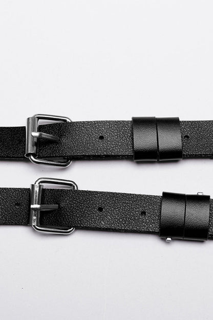 Steampunk Harness for Men with Faux Leather Waist and Leg Straps