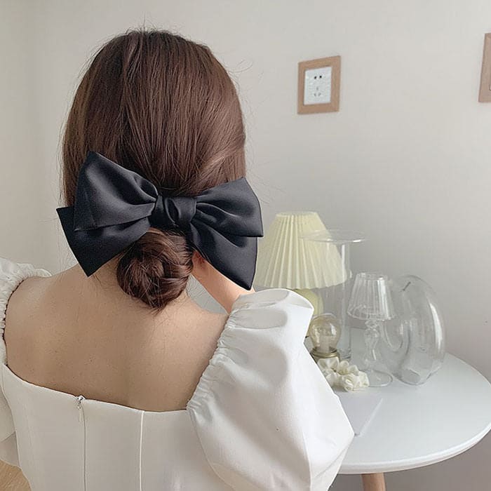 Elegant Satin Hair Bow - Other