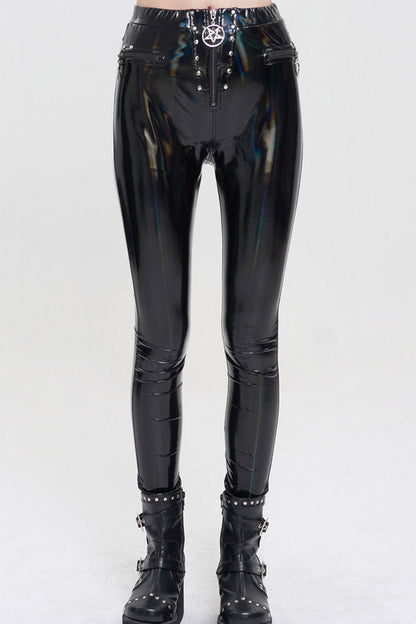Womens Pants with Front Zip and Side Zippers