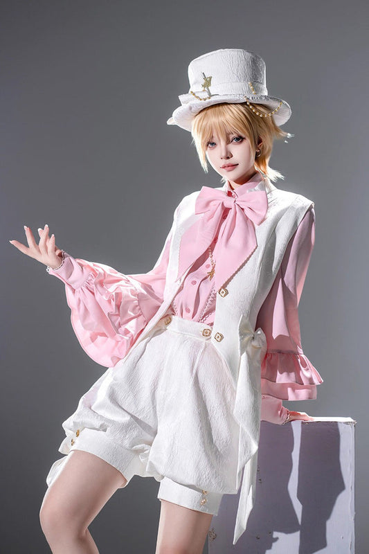 Ivory Vintage Elegant Prince Shorts for Ouji Fashion