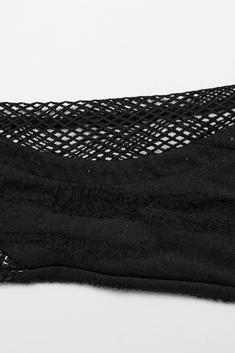 Leg Warmers with Garter and Buckle Detail for Punk Style