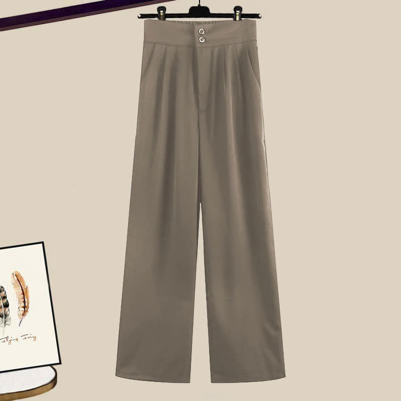 Pants Set Top Stripe Casual