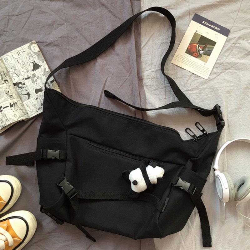 Lightweight Canvas Student Crossbody Bag