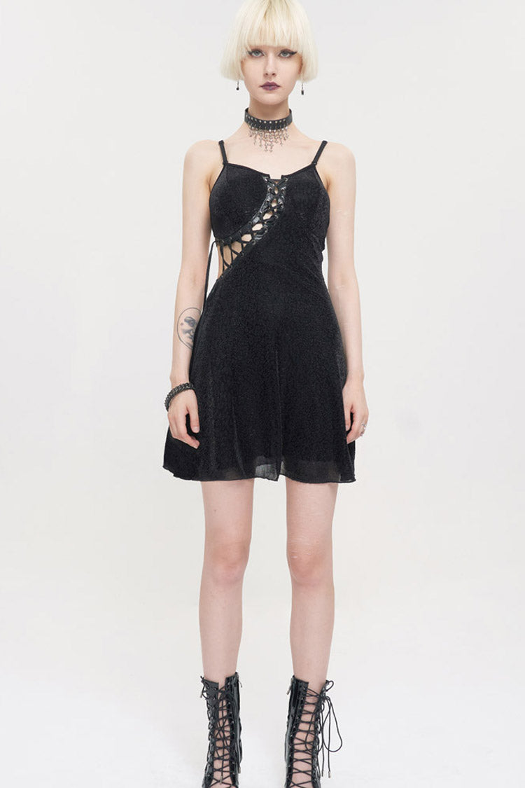 Womens Backless Dress with Chest Straps