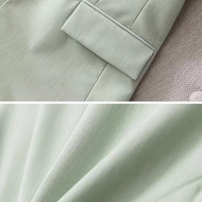 Slip Green Print Floral Dress Set