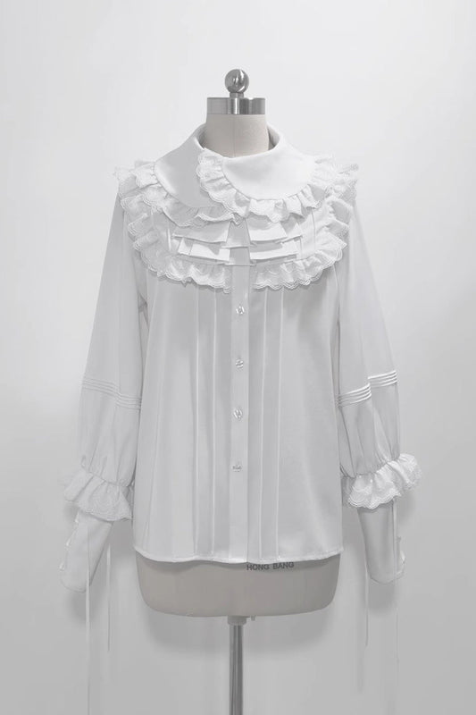 Pure White Rabbit Theater Blouse