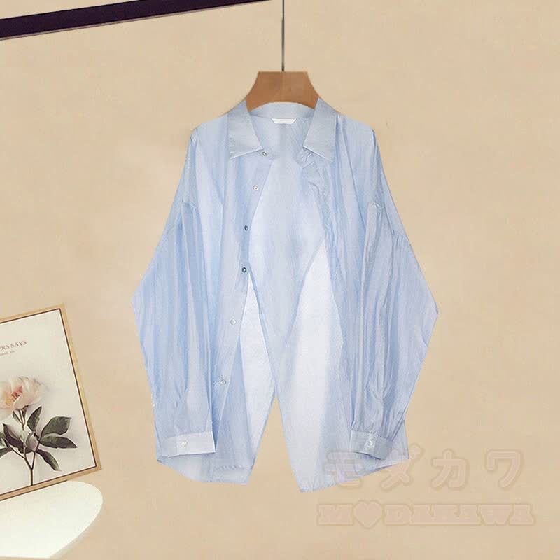 Shirt Horse-face Three Skirt Set Pieces Crop Irregular Top Flower