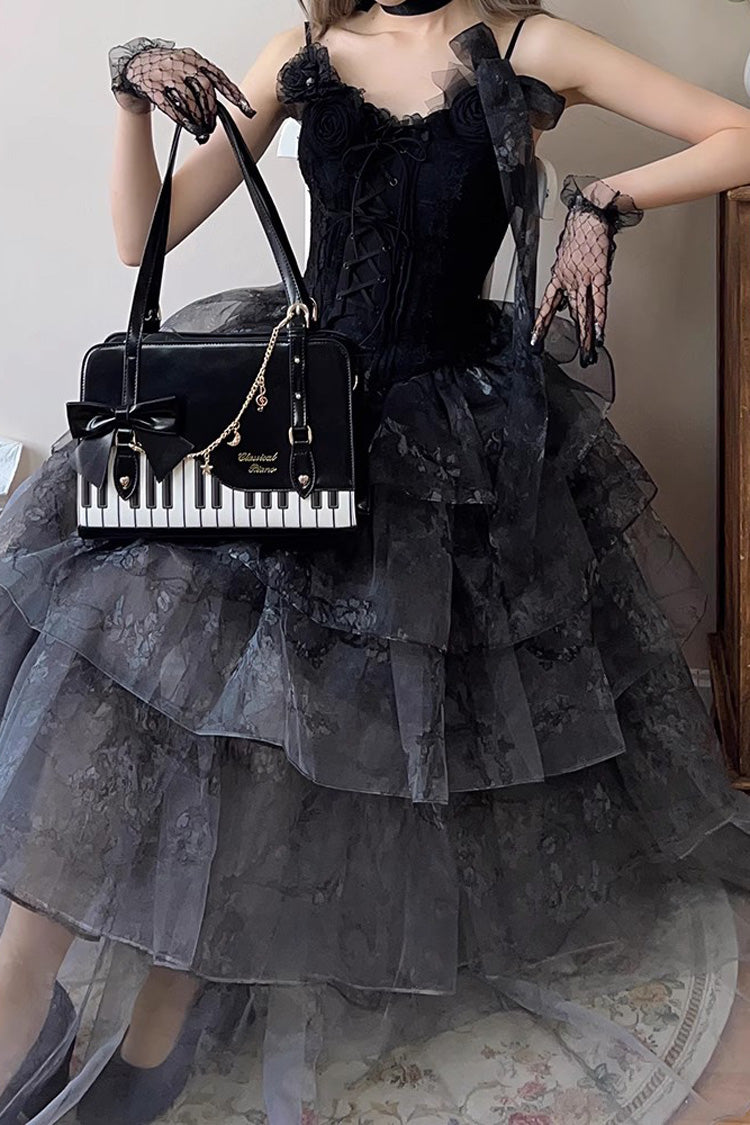 Handtasche mit Schleife im Piano-Walzer-Stil