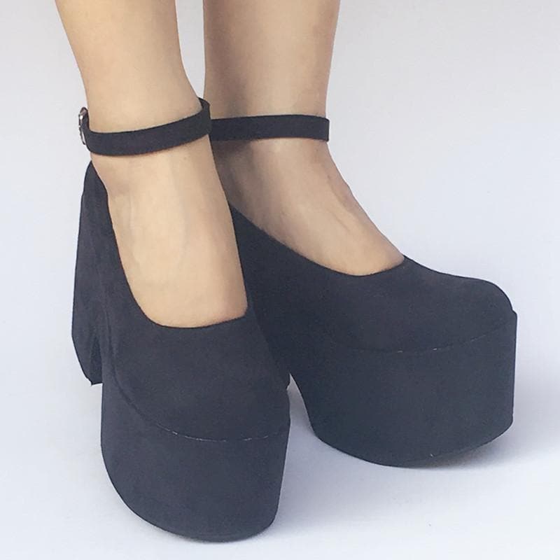 Heels Platform Made Simple Custom SP168133 Shoes High Black