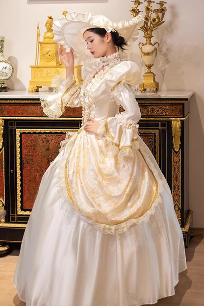 Vintage Lolita Cardigan Dress in Champagne
