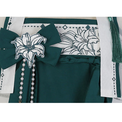 Bowknot Dress Flower Slip Decor