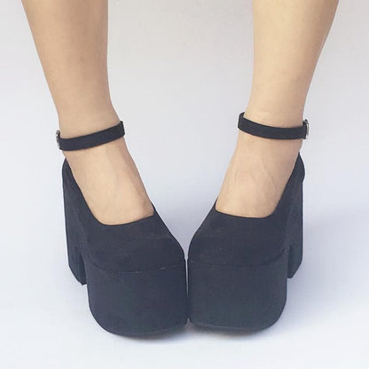 Heels Platform Made Simple Custom SP168133 Shoes High Black