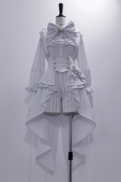 Striped Ouji Rabbit Theater Shorts