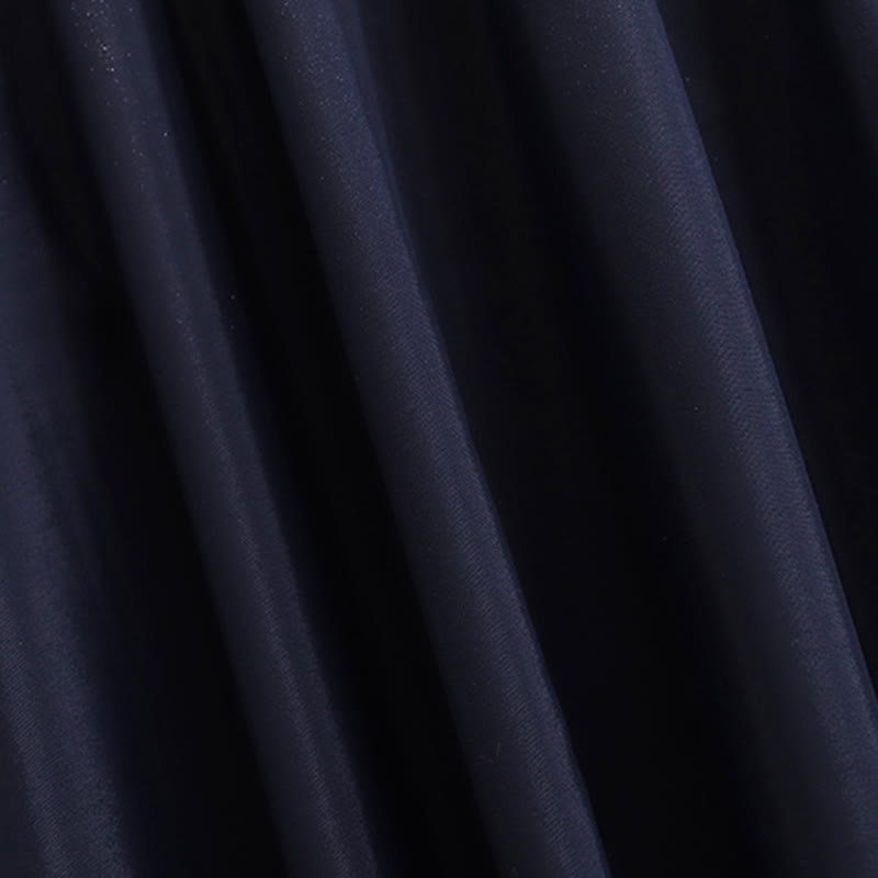 Elegant Shirt Deer Embroidery Buckle Skirt