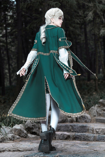 Emerald Military Ouji Coat & Shorts Set - Theocratic Messenger