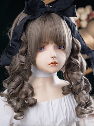 Brown 30CM Length Synthetic Wig With Long Double Ponytail Claw Clips