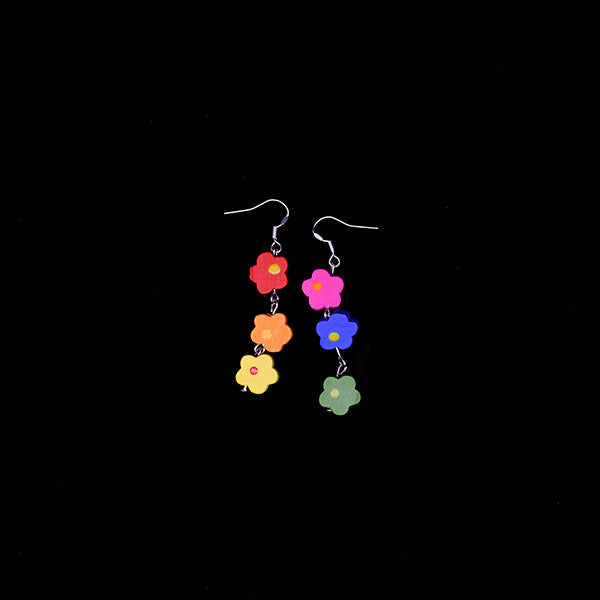 Color Flowers Earrings