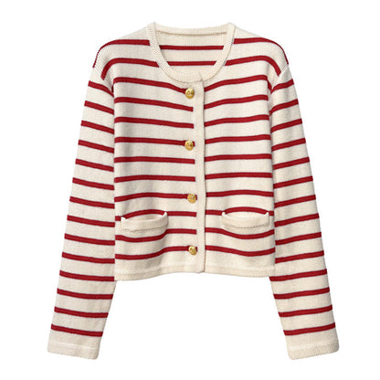 Soft Striped Cardigan