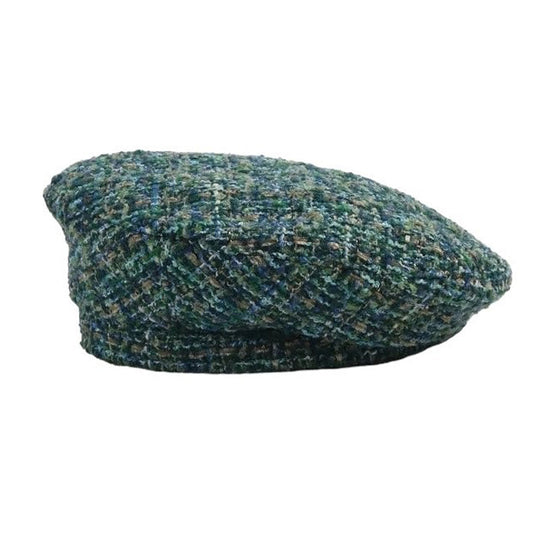 Béret élégant en tweed