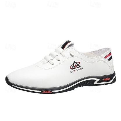 Men's White Slip-On Sports Sneakers – Lightweight