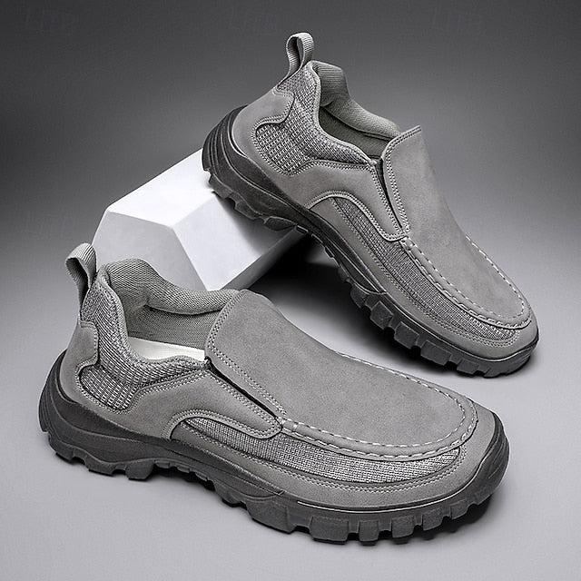 Men's Maroon Perforated Slip-On Sandals with Stylish Design