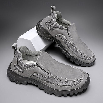 Men's Maroon Perforated Slip-On Sandals with Stylish Design