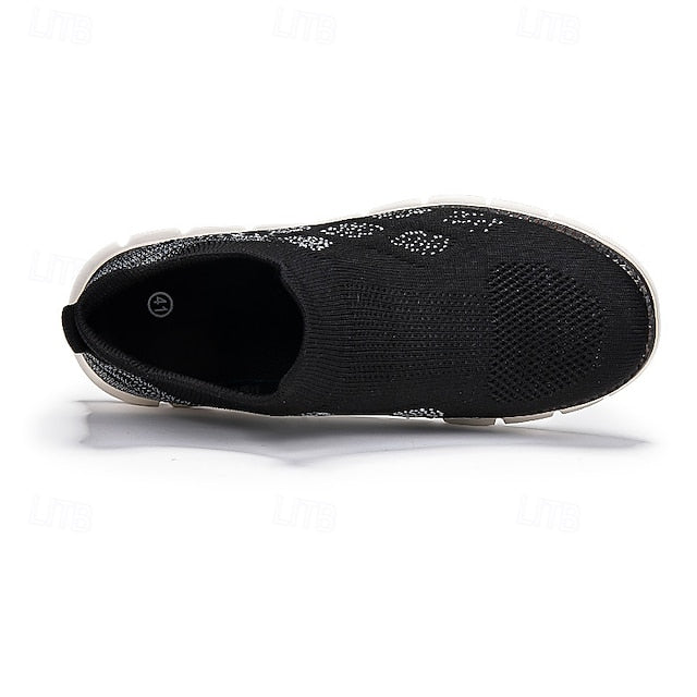 Men's Textured Knit Slip-On Sneakers, Comfort Fit with