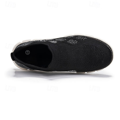 Men's Textured Knit Slip-On Sneakers, Comfort Fit with