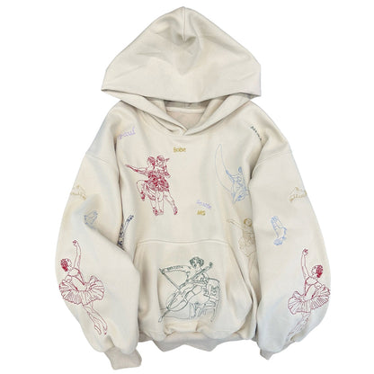 greek roman art embroidery aesthetic hoodie boogzel clothing