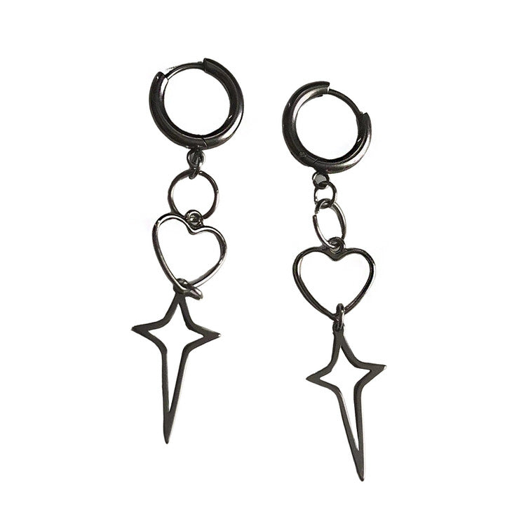 Star Heart Earrings