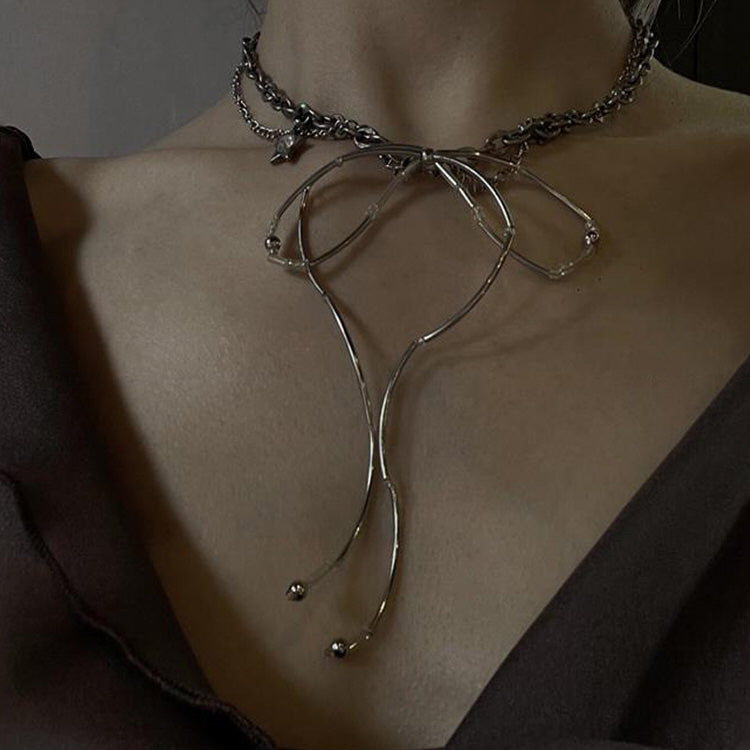 Metal Bow Chain Choker