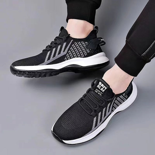 Men's Sneakers Casual Shoes Sporty Look Flyknit Shoes