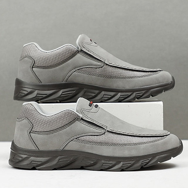 Men's Suede Slip-On Loafers – Lightweight, Breathable