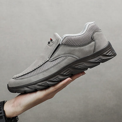 Men's Suede Slip-On Loafers – Lightweight, Breathable