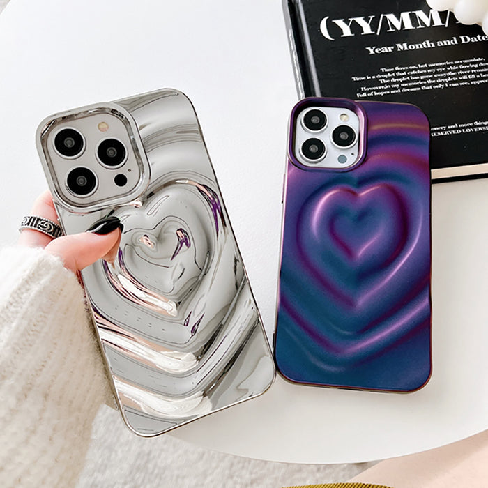 Coque iPhone en forme de cœur