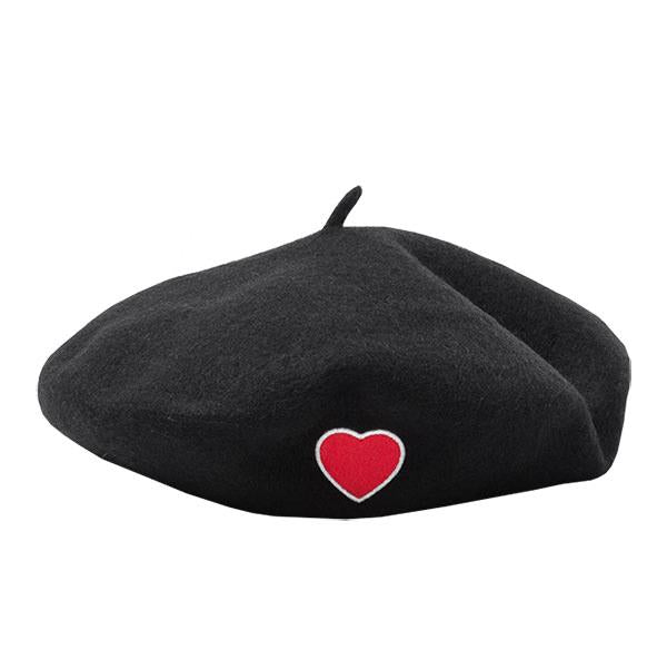 Béret Coeur Noir