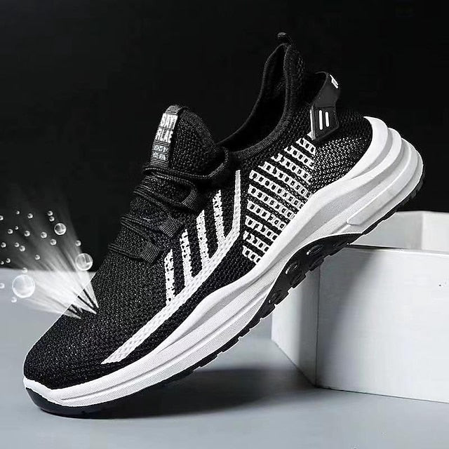 Men's Sneakers Casual Shoes Sporty Look Flyknit Shoes