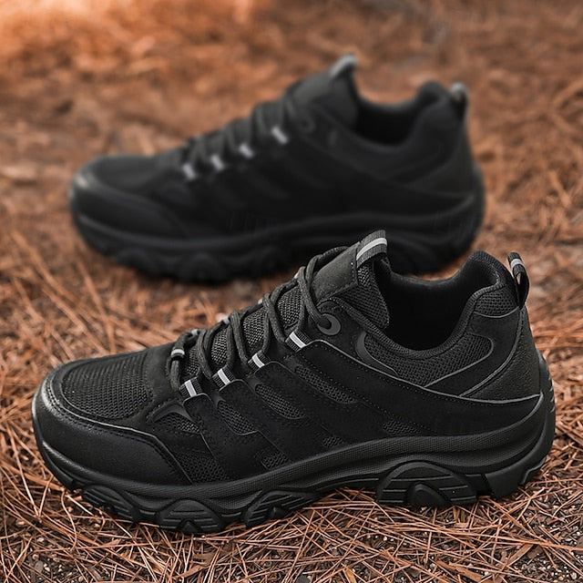 Men's Beige Outdoor Hiking Sneakers - Lightweight