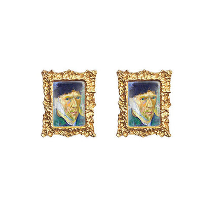 Oil Painting Impressionism Earrings