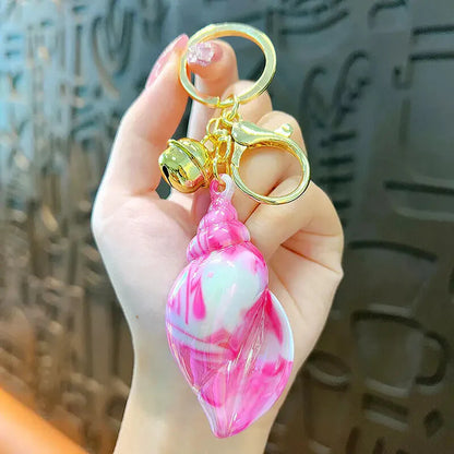 Iridescent Shiny Shell Keychain