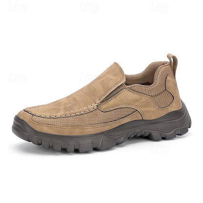 Men's Maroon Perforated Slip-On Sandals with Stylish Design